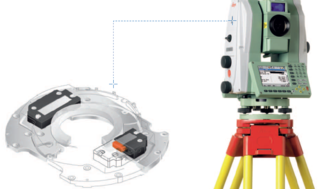 PI PILine Leica Geosystems PILine® motors automate angle and distance measurement of this Leica total station (Image: Leica Geosystems)